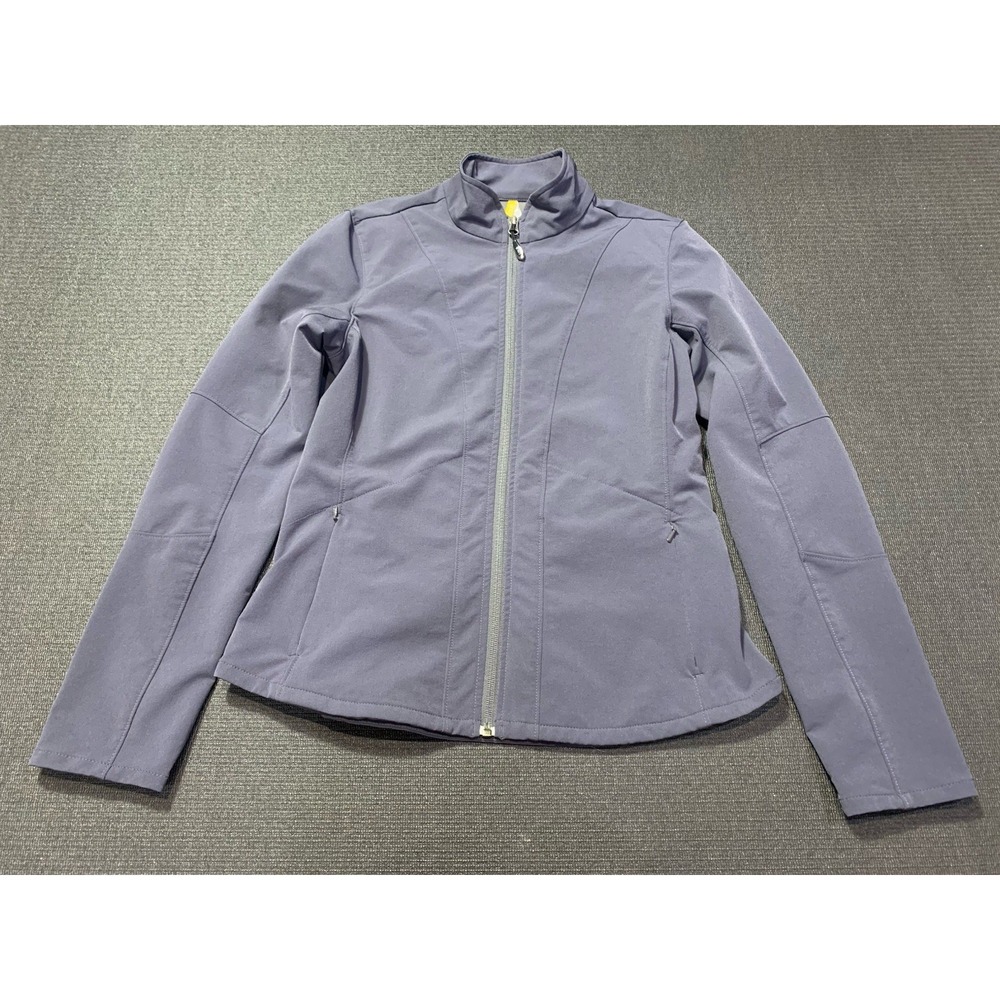 Lolë Soft-Shell Full‎ Zip Jacket Women's Size 8 Gray Wicking SPF Antibacterial